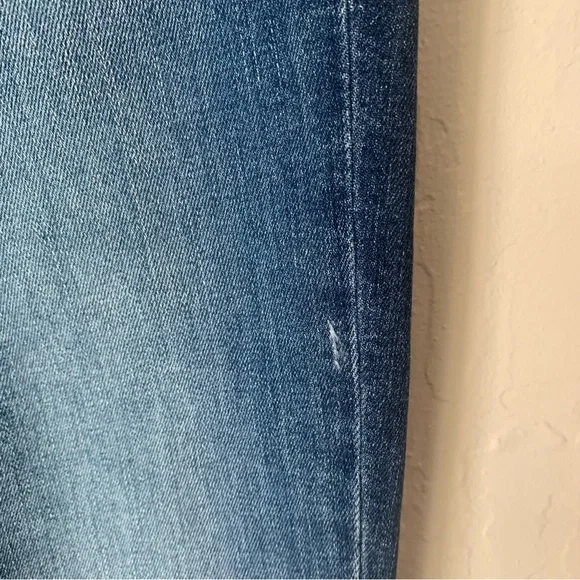 PAIGE Skyline Skinny Crop Mid-Rise Pico Jeans Raw Hem Size 27 - Picture 13 of 15